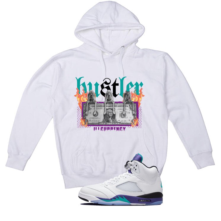 Air Jordan 5 OG Grape White T-Shirt (See No Evil Hustler) product image 3