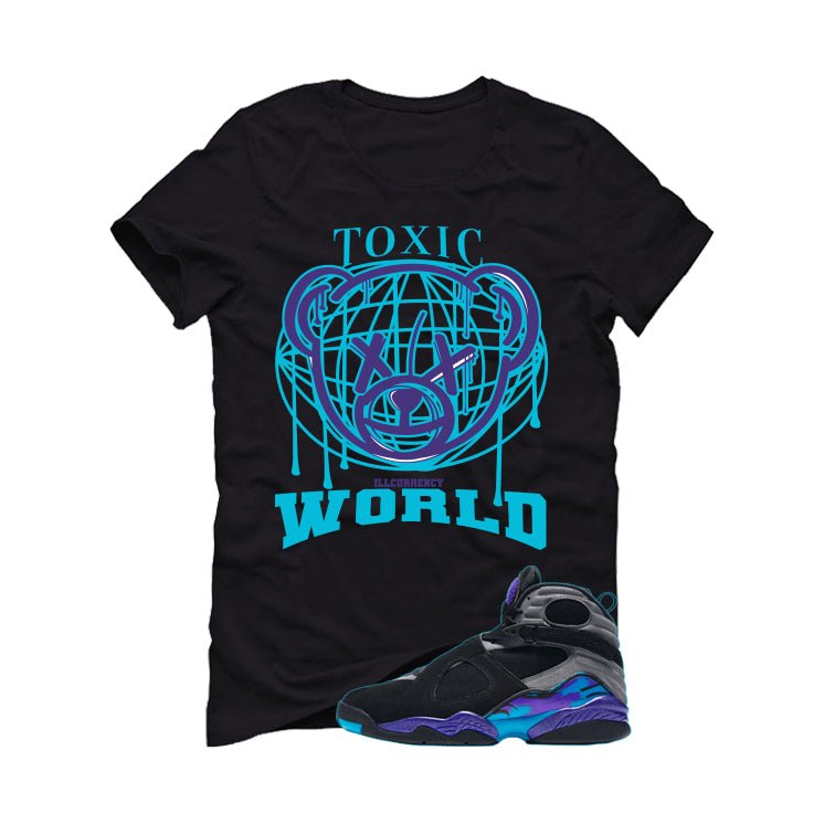Air Jordan 8 OG Aqua Black T-Shirt (Toxic World) product image 2