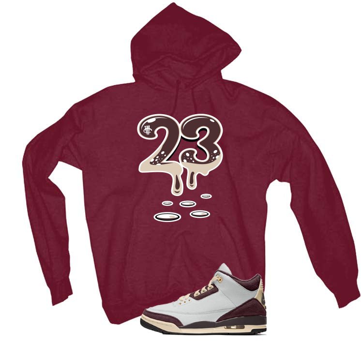 A Ma Maniere x Air Jordan 3 Burgundy Crush Maroon T-Shirt product image 3
