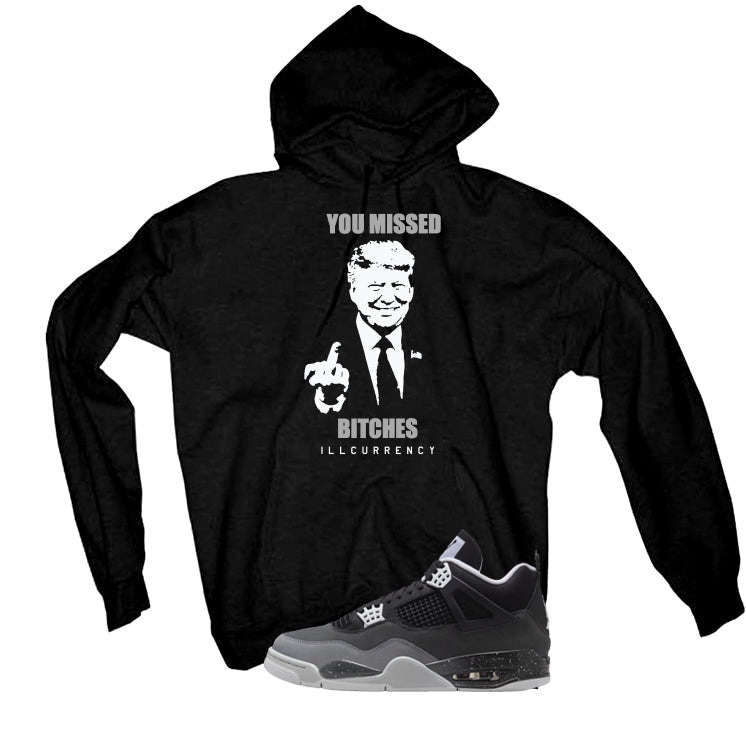 Air Jordan 4 Fear Pack Black T-Shirt (Trump you missed) product image 3