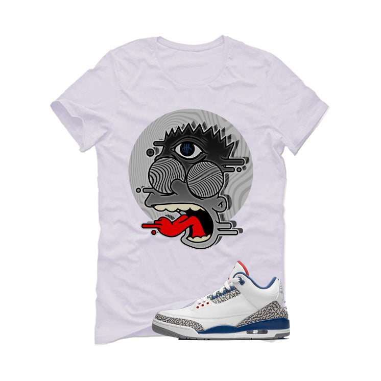 Air Jordan 3 True Blue Matching T-Shirt White (Blinded) product image 2