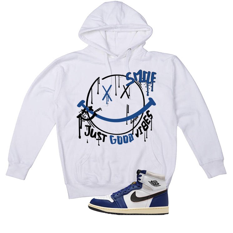 Air Jordan 1 Rare Deep Royal Blue White T-Shirt (Smile) product image 3