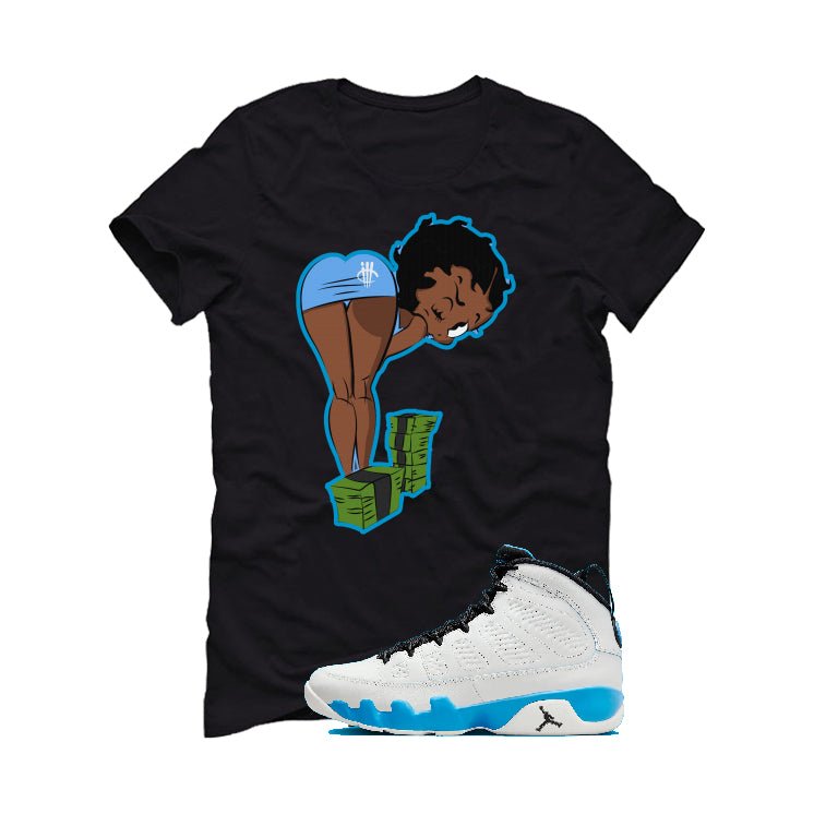 Air Jordan 9 “Powder Blue” | illcurrency Black T-Shirt (BOO) product image 2