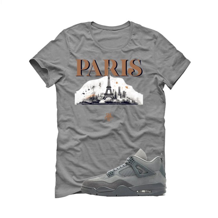Air Jordan 4 Paris Olympics Grey T-Shirt Skyline) product image 2