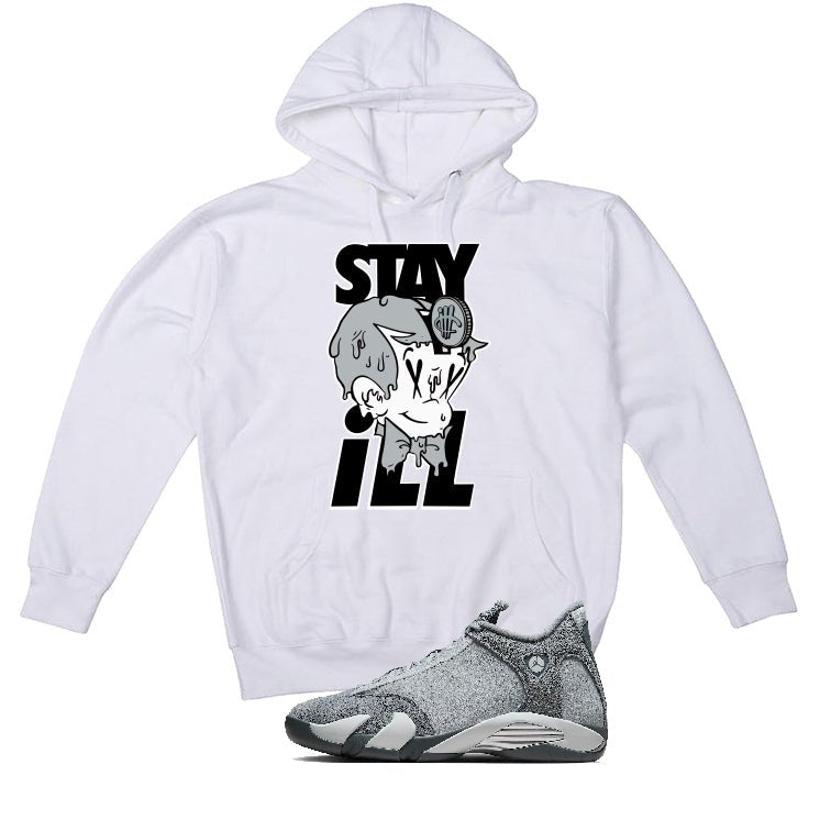 Air Jordan 14 “Flint Grey” | illcurrency White T-Shirt (ILL product image 3