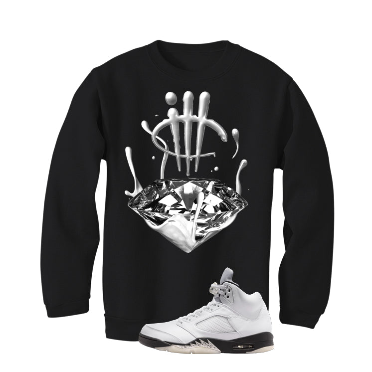 Air Jordan 5 White Black T-Shirt (Drip)| illcurrency product image 4