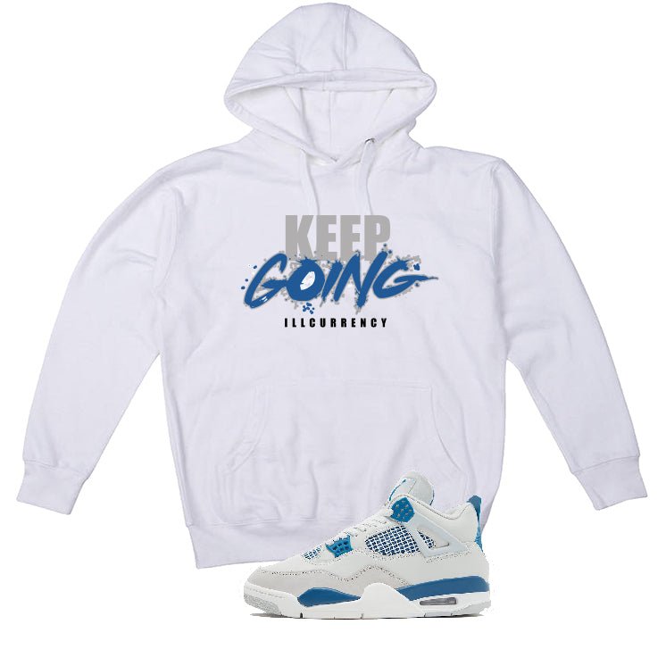 Air Jordan 4 “Military Blue” | illcurrency White T-Shirt product image 3