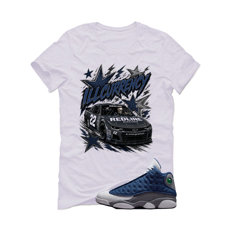 Air Jordan 13 Flint White T-Shirt (illcurrency Racing)| product image 2