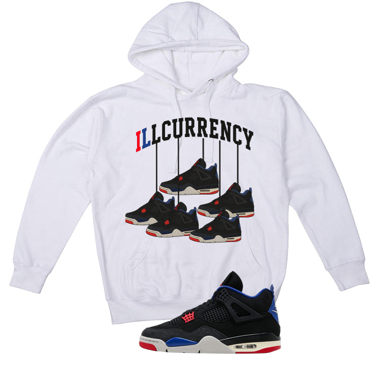 Air Jordan 4 Rare White T-Shirt (Hanging 4's)| illcurrency product image 3