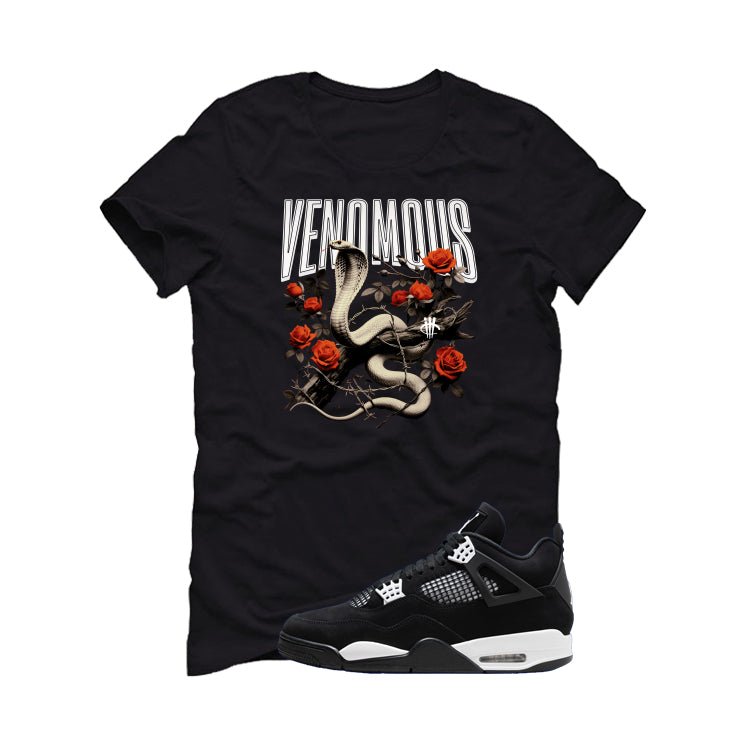 Air Jordan 4 White Thunder Black T-Shirt (Venomous) product image 2