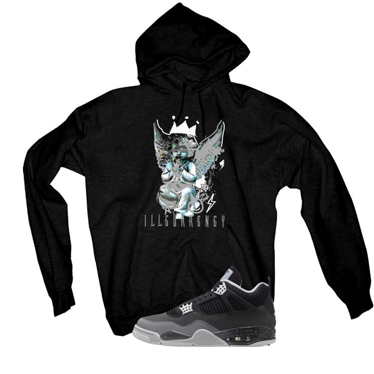 Air Jordan 4 Fear Pack Black T-Shirt (Graffiti Angel) product image 3