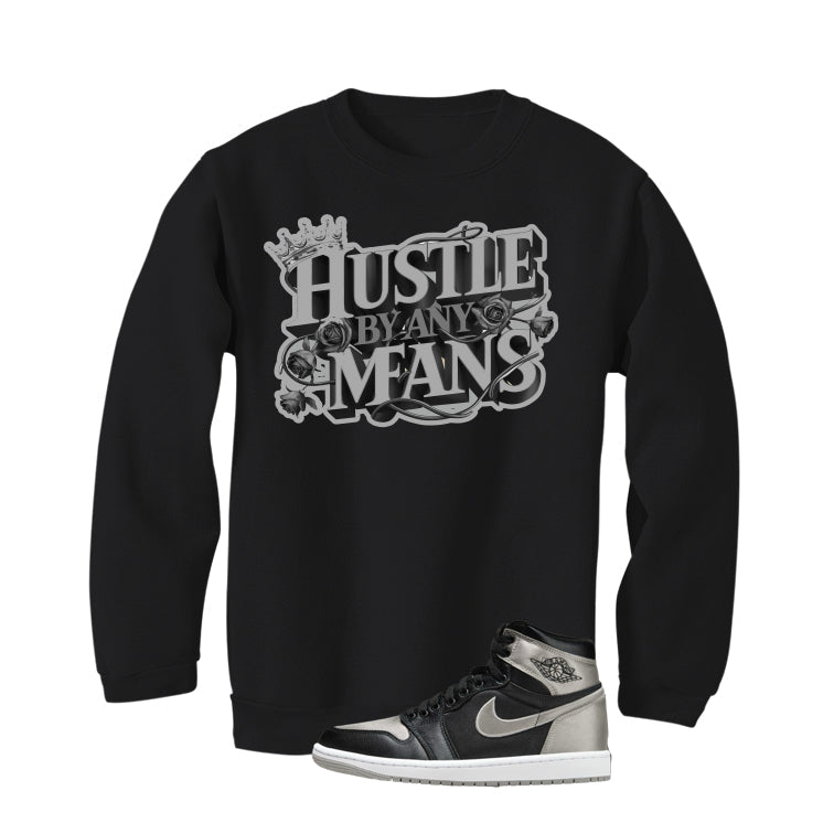 Air Jordan 1 High OG WMNS Satin Shadow Black T-Shirt product image 4