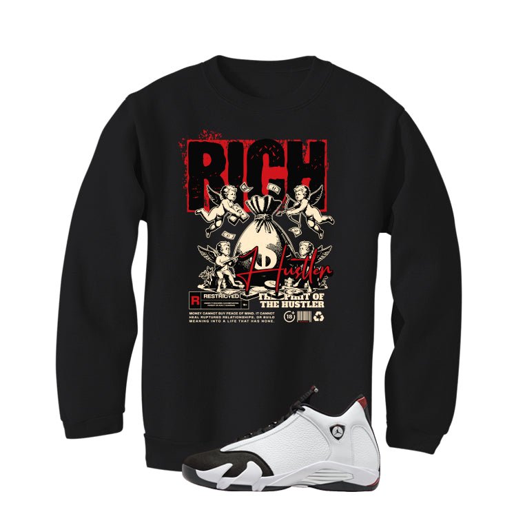 Air Jordan 14 Black Toe T-Shirt (Rich Hustler)| illcurrency product image 4