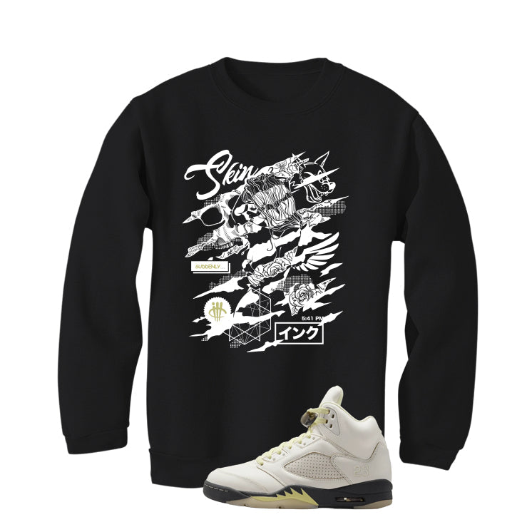 Air Jordan 5 WMNS Luminous Green Black T-Shirt (Skin And product image 4