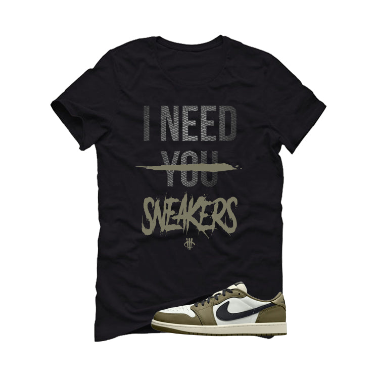 Air Jordan 1 Low OG Medium Olive Matching T-Shirt product image 2