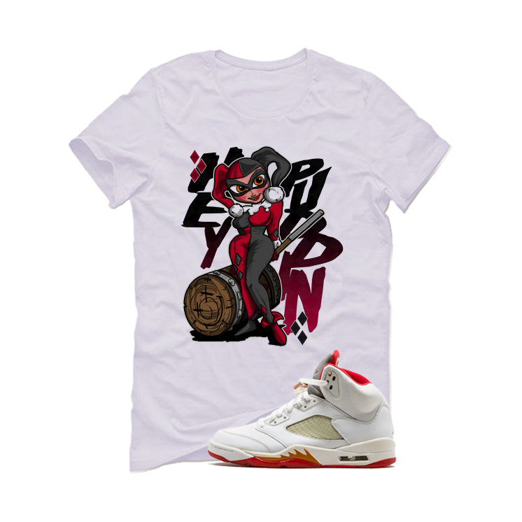 Air Jordan 5 Sunset Matching T-Shirt White (Hey Puddin!!) product image 2