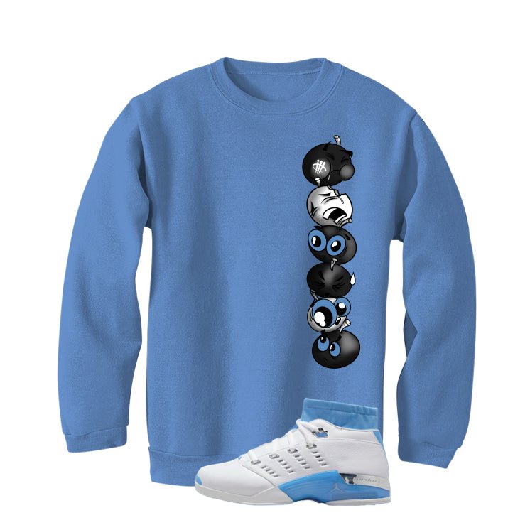 Air Jordan 17 Low University Blue Carolina T-Shirt (Cherry product image 4