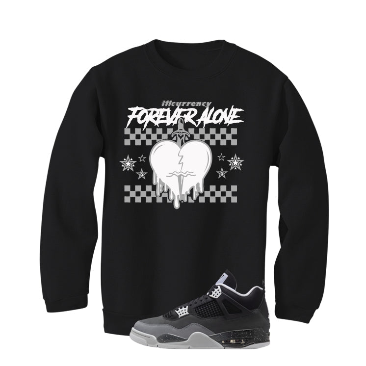 Air Jordan 4 Fear Pack Black T-Shirt (Forever Alone) product image 4