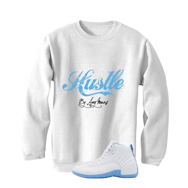 Air Jordan 12 Melo White T-Shirt (Hustle By Any Means) product image 4