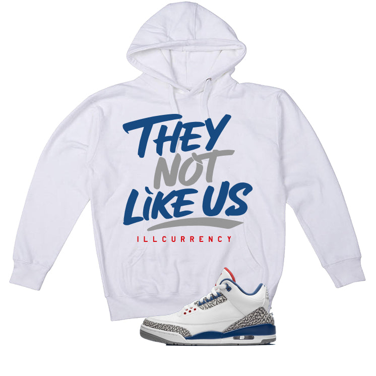 Air Jordan 3 True Blue Matching T-Shirt White (They not product image 3