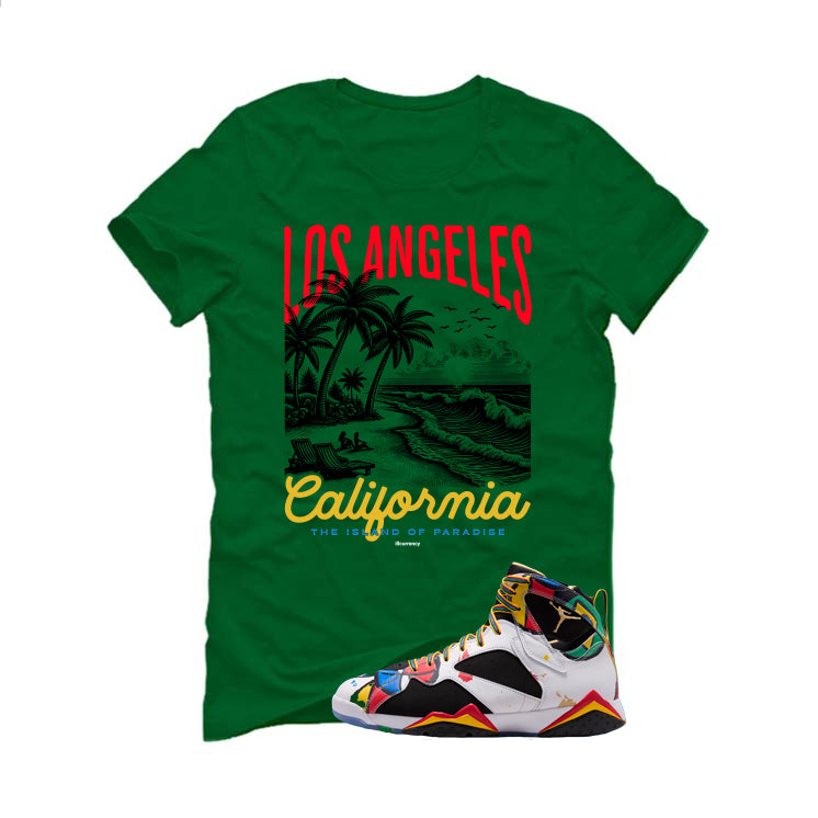 Air Jordan 7 Miro Matching T-Shirt Pine Green (Los product image 2
