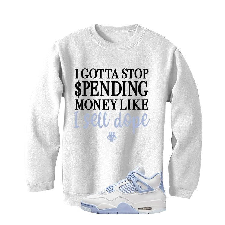 Air Jordan 4 WMNS Forget Me Not White T-Shirt (Gotta Stop product image 4
