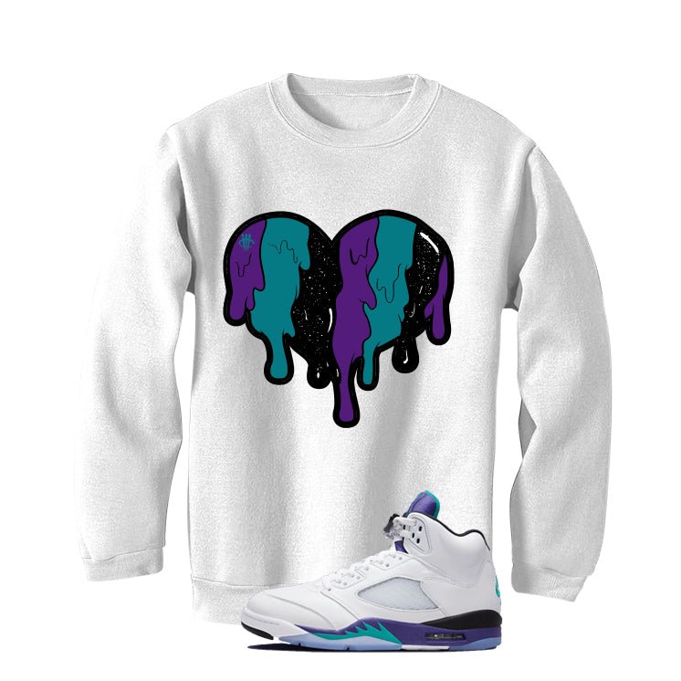 Air Jordan 5 OG Grape White T-Shirt (Heart)| illcurrency product image 4