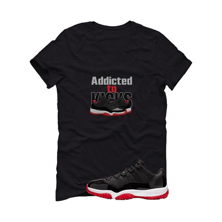 Air Jordan 11 Low Bred Black T-Shirt (addicted to kicks) product image 2