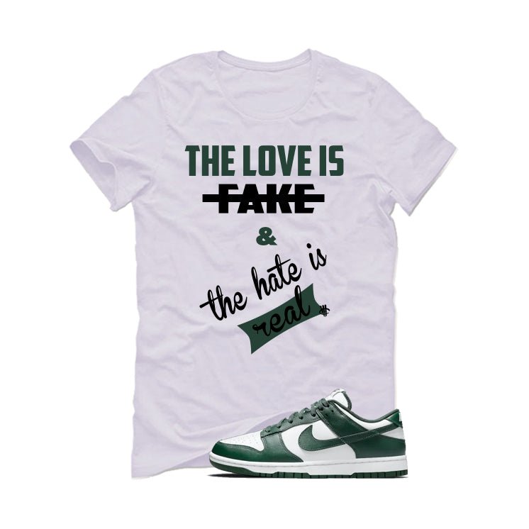 Nike Dunk Low Michigan State White T-Shirt (Love is Fake) product image 2