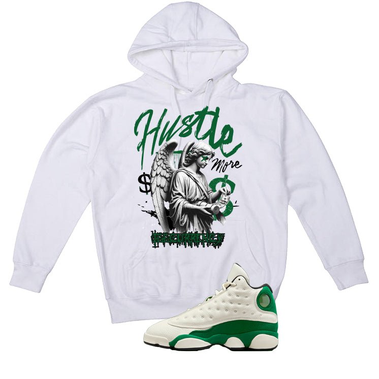 Air Jordan 13 GS Pine Green White T-Shirt (Hustle More) product image 3