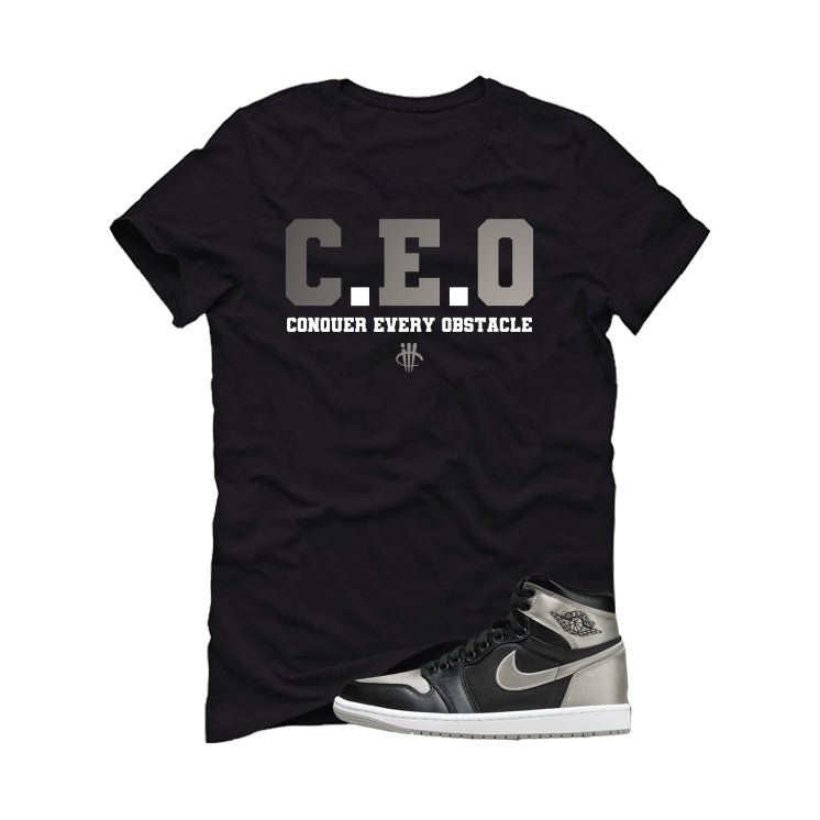 Air Jordan 1 High OG WMNS Satin Shadow Black T-Shirt (CEO) product image 2