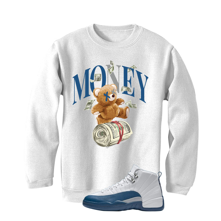Air Jordan 12 French Blue White T-Shirt (Money Bear Team) product image 4