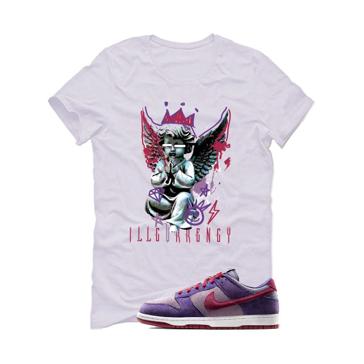 Nike Dunk Low “Plum” | illcurrency White T-Shirt (Graffiti product image 2