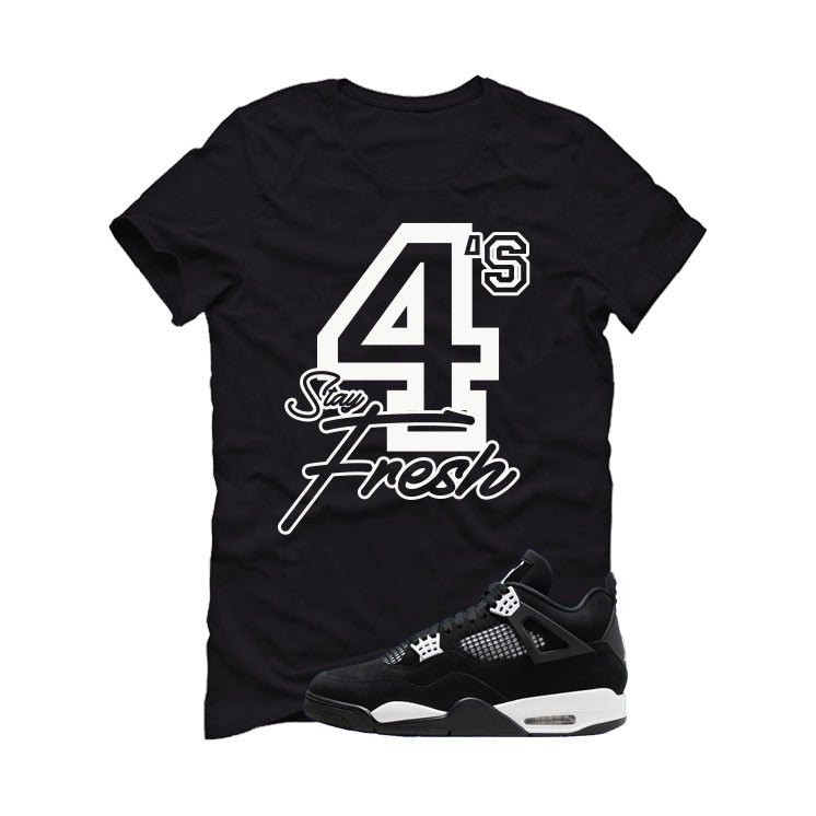 Air Jordan 4 White Thunder Black T-Shirt (Stay Fresh) product image 2