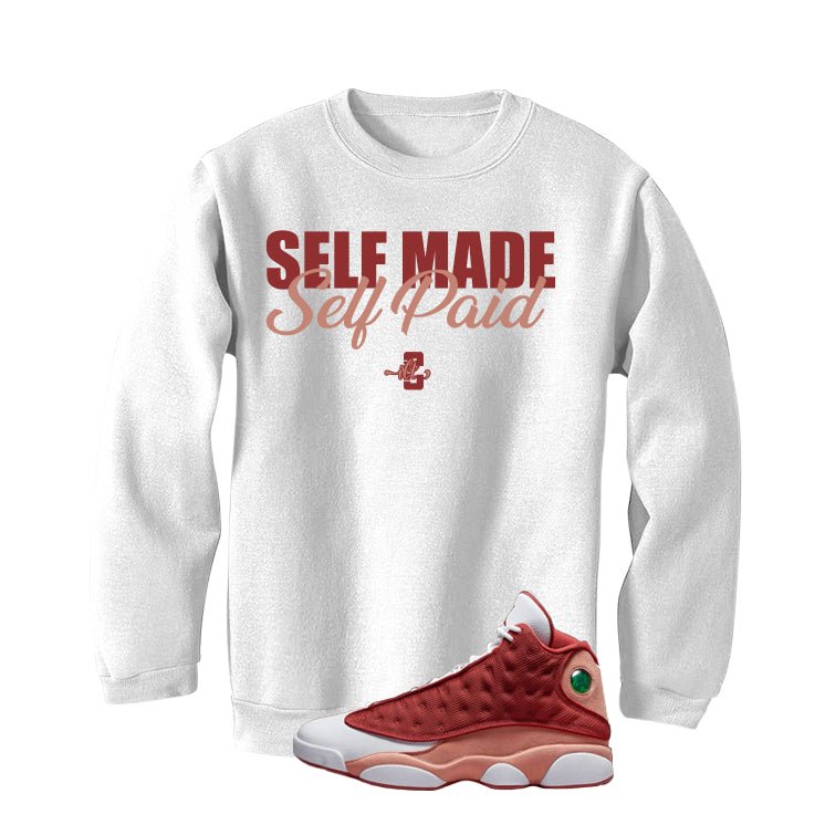 Air Jordan 13 Dune Red White T-Shirt (Self Made Paid) product image 4