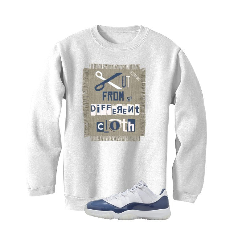 Air Jordan 11 Low Diffused Blue White T-Shirt (Cut from a product image 4