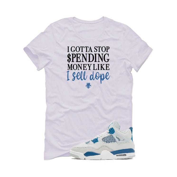 Air Jordan 4 “Military Blue” | illcurrency White T-Shirt product image 2
