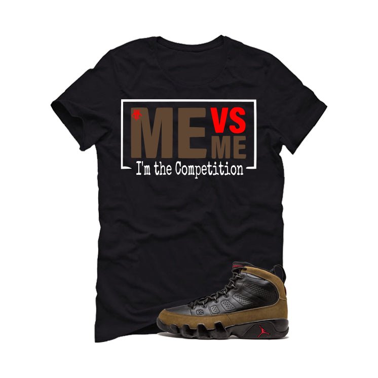 Air Jordan 9 Olive Black T-Shirt (Me vs Me)| illcurrency product image 2