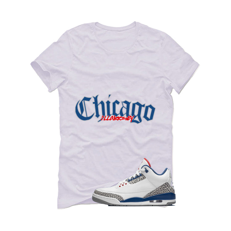 Air Jordan 3 True Blue Matching T-Shirt White (Chicago) product image 2