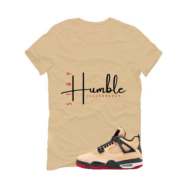 Air Jordan 4 Pizza (GS) Tan T-Shirt (Stay Humble) product image 2