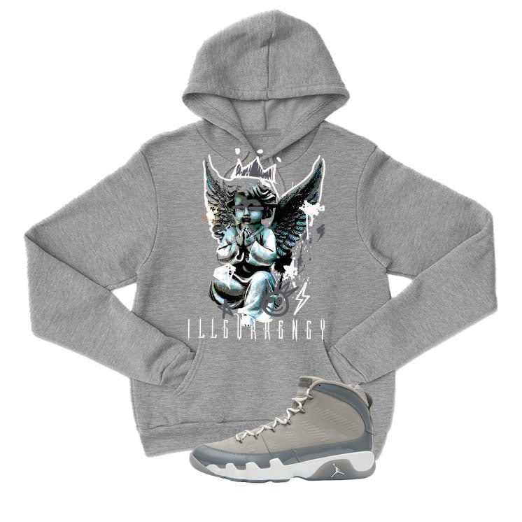 Air Jordan 9 Cool Grey T-Shirt (Graffiti Angel)| illcurrency product image 3