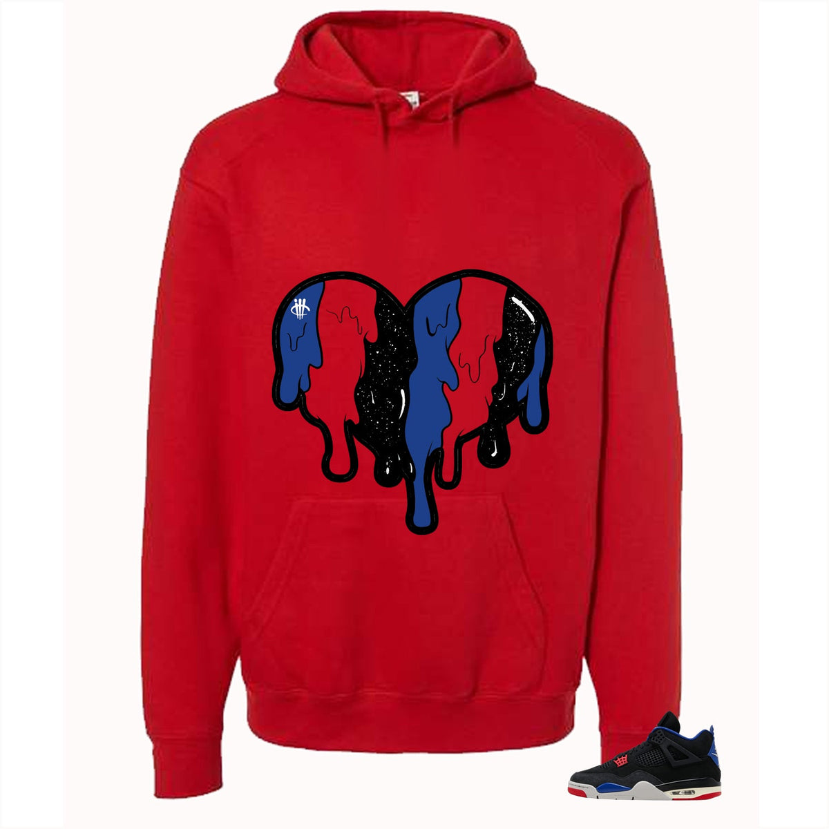 Air Jordan 4 Rare Red T-Shirt (Heart)| illcurrency product image 3