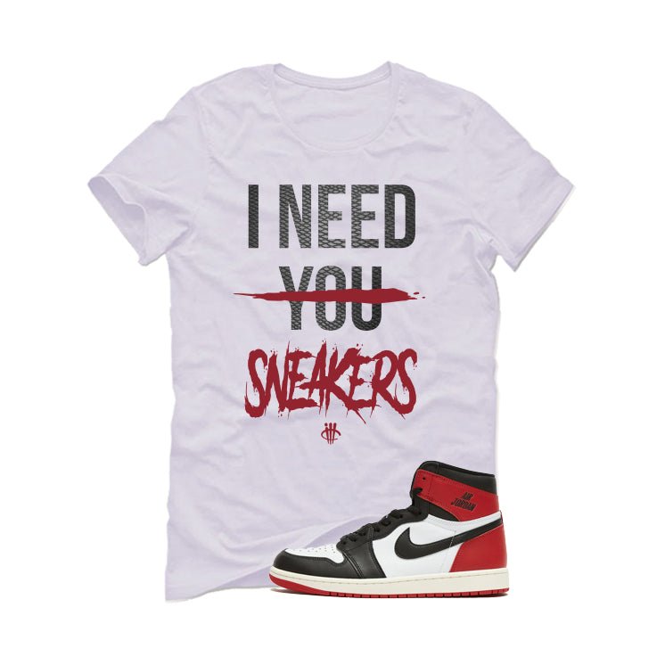 Air Jordan 1 High OG Black Toe Reimagined White T-Shirt (I product image 2