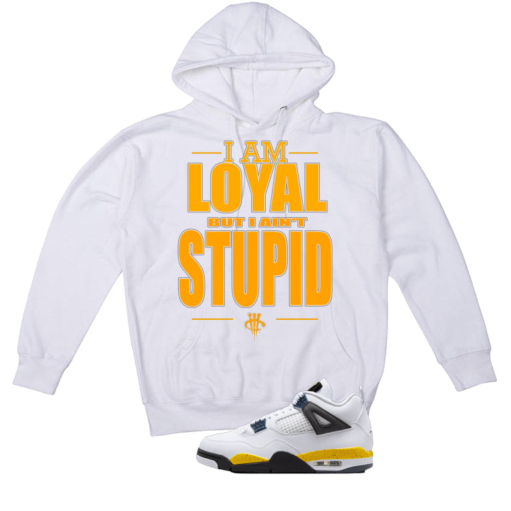 Air Jordan 4 Tour Yellow Matching T-Shirt White (Loyal) product image 3