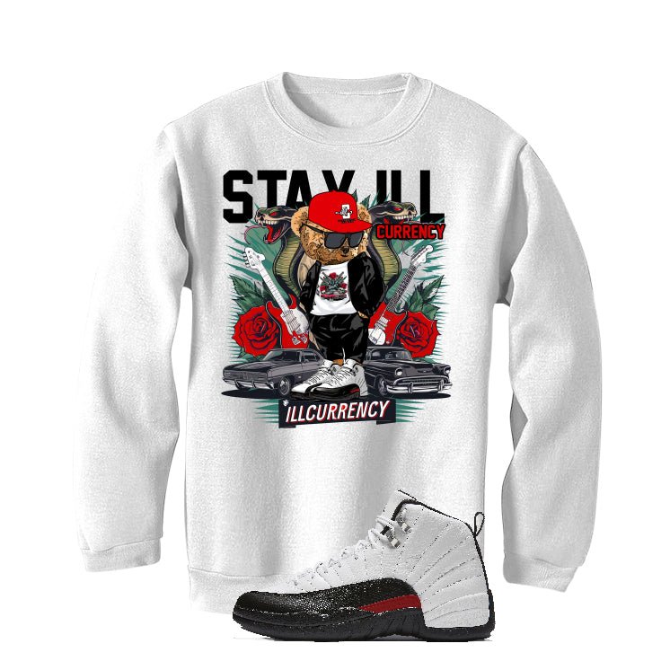 Air Jordan 12 “Red Taxi” White T-Shirt (Stay ill Bear) product image 4