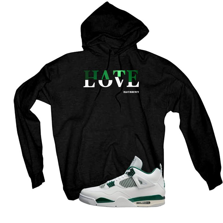 Air Jordan 4 Oxidized Green Black T-Shirt (Hate Love) product image 3