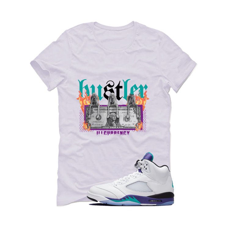 Air Jordan 5 OG Grape White T-Shirt (See No Evil Hustler) product image 2