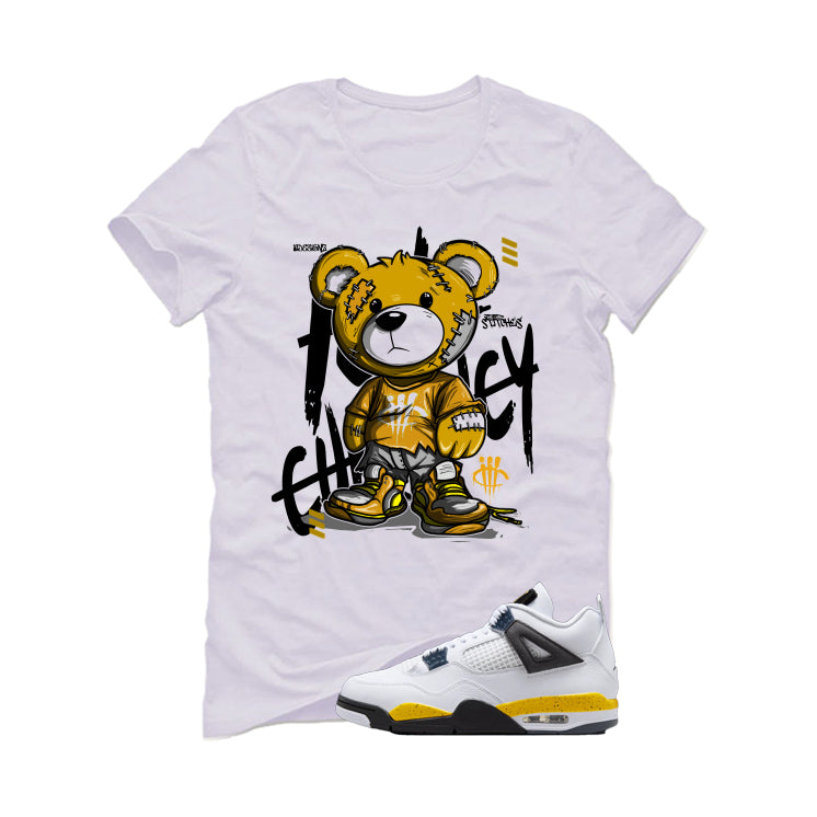 Air Jordan 4 Tour Yellow Matching T-Shirt White (Stitchez) product image 2
