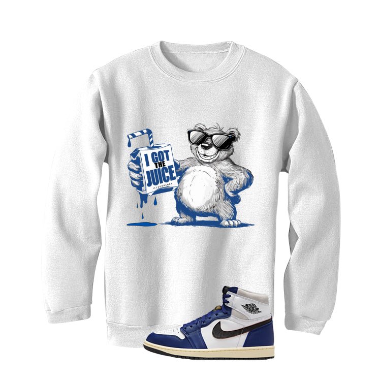 Air Jordan 1 Rare Deep Royal Blue White T-Shirt (I got the product image 4