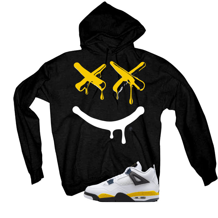 Air Jordan 4 Tour Yellow Matching T-Shirt Black (Happy product image 3